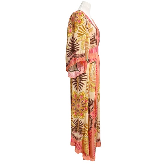 FARM Rio Sand Palms Scarf Maxi Dress Medium - Picture 11 of 16